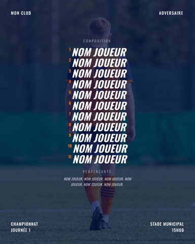 Composition d'équipe sur une photo du groupe